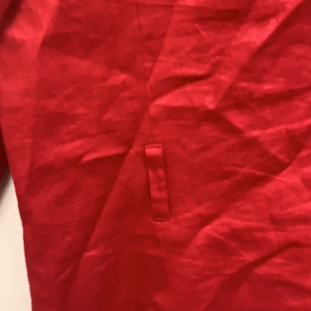 Valerie Stevens size 12 Red Linen Jacket